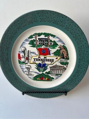 Vintage Tennessee  Souvenir Plate Homer Laughlin USA